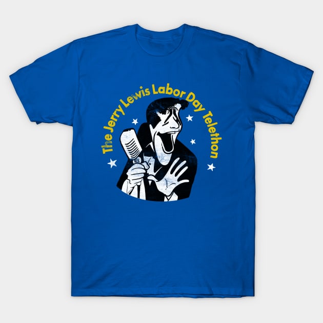 Jerry Lewis Telethon / 80s Vintage Look T-Shirt by DankFutura